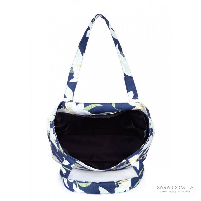 Жіноча текстильна сумка POOLPARTY Select з ліліями (select-lily) Жіноча текстильна сумка POOLPARTY Select з ліліями (select-lily)