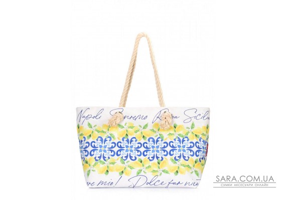 Літня сумка POOLPARTY Bella з італійським орнаментом (bella-majolica)