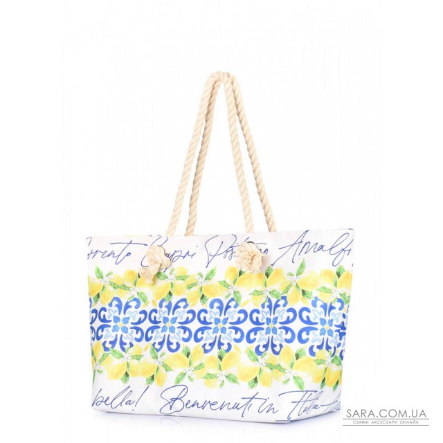 Літня сумка POOLPARTY Bella з італійським орнаментом (bella-majolica) Літня сумка POOLPARTY Bella з італійським орнаментом (bella-majolica)