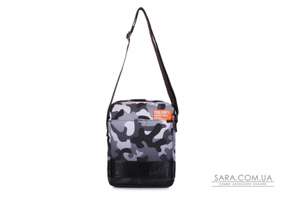 Чоловіча текстильна сумка з ременем на плече POOLPARTY камуфляжна (pool-94-victory)