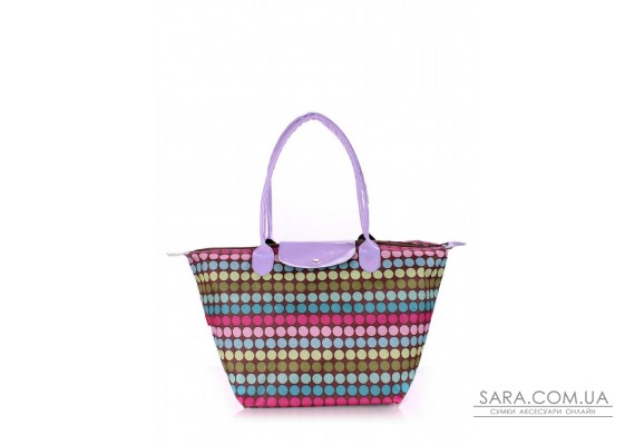 Сумка POOLPARTY в горошок з клапаном (pool80-dots)