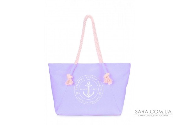Пляжная сумка POOLPARTY с морским принтом (pool-breeze-lilac)