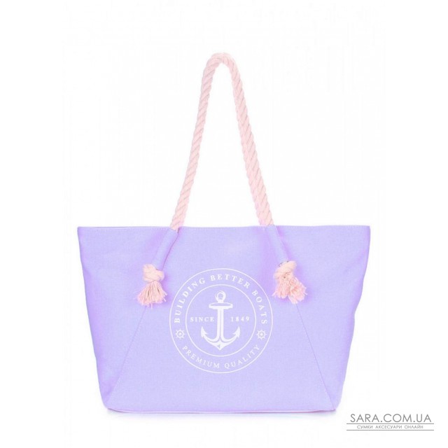 Пляжная сумка POOLPARTY с морским принтом (pool-breeze-lilac) Пляжная сумка POOLPARTY с морским принтом (pool-breeze-lilac)