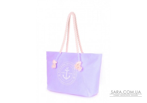 Пляжная сумка POOLPARTY с морским принтом (pool-breeze-lilac)