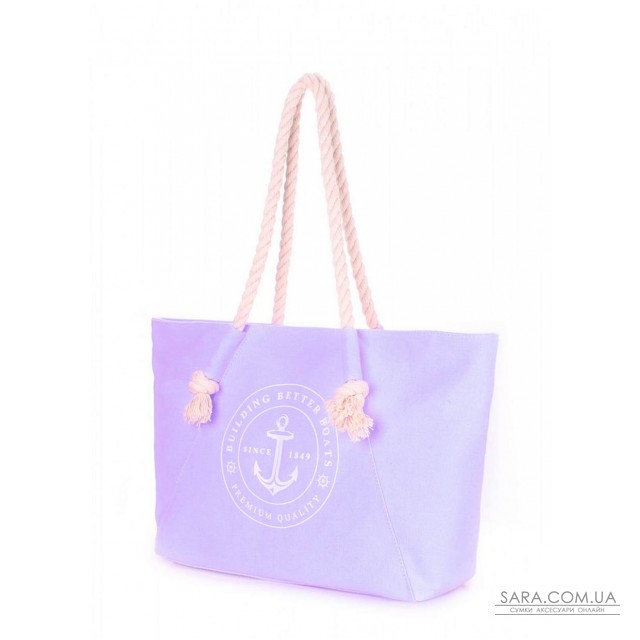 Пляжная сумка POOLPARTY с морским принтом (pool-breeze-lilac) Пляжная сумка POOLPARTY с морским принтом (pool-breeze-lilac)