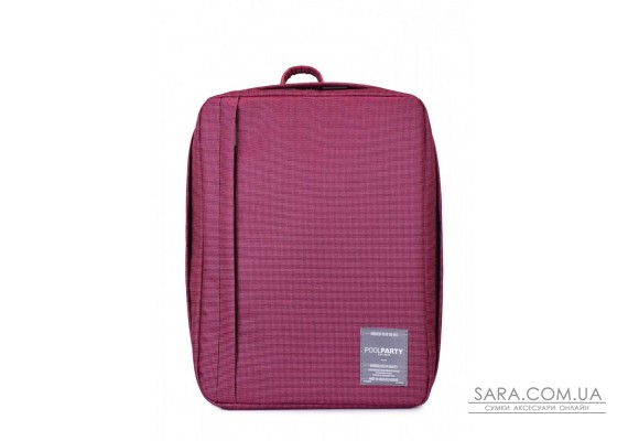 Рюкзак для ручної поклажі POOLPARTY Airport 40x30x20см Wizz Air / МАУ бузковий (airport-pink-ruffle)