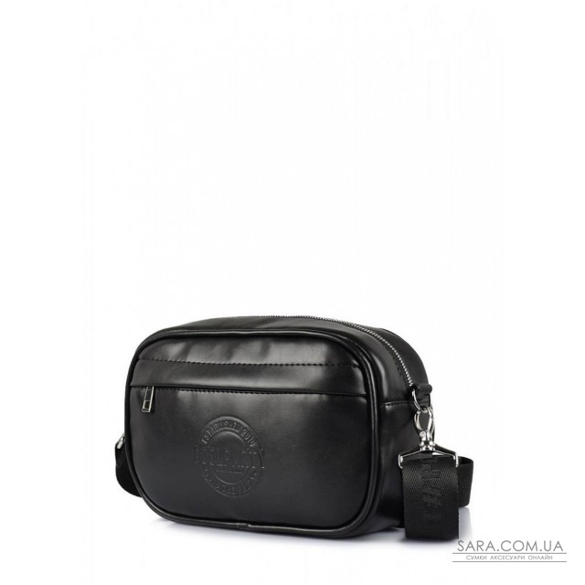 Чорна сумка з ременем на плече POOLPARTY Capsule зі штучної шкіри (capsule-black) Чорна сумка з ременем на плече POOLPARTY Capsule зі штучної шкіри (capsule-black)