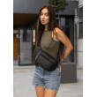 Жіноча сумка на пояс бананка Sambag Tirso Max чорна
