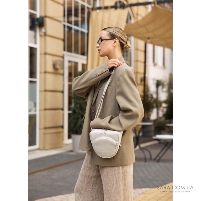 Жіноча кроссбоді сумка бананка Sambag Sofi сіра Жіноча кроссбоді сумка бананка Sambag Sofi сіра