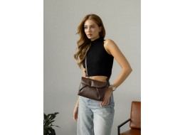 Жіноча сумка через плече Sambag Rose шоколадна