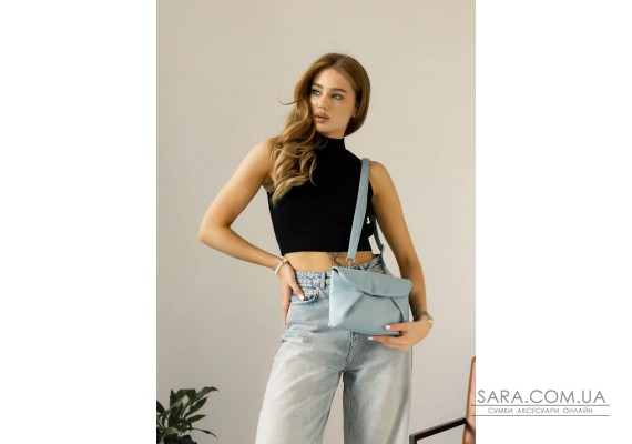 Жіноча сумка через плече Sambag Rose блакитна