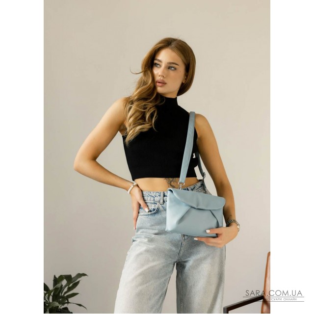 Жіноча сумка через плече Sambag Rose блакитна Жіноча сумка через плече Sambag Rose блакитна