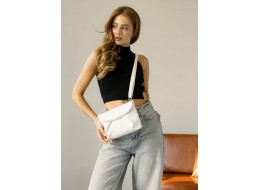 Жіноча сумка через плече Sambag Rose біла