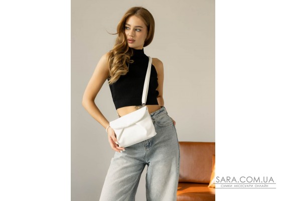 Жіноча сумка через плече Sambag Rose біла