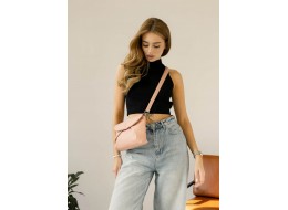 Жіноча сумка через плече Sambag Rose пудра