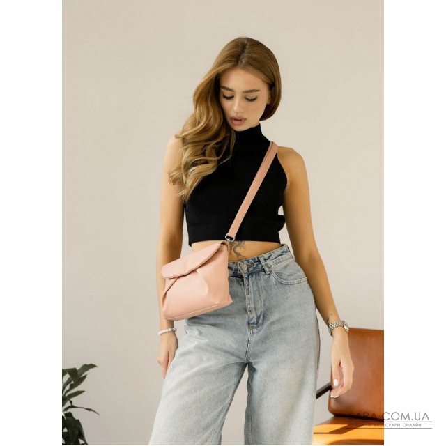 Жіноча сумка через плече Sambag Rose пудра Жіноча сумка через плече Sambag Rose пудра