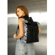 Женский рюкзак Sambag Roll Top One черный принт "Zebra"