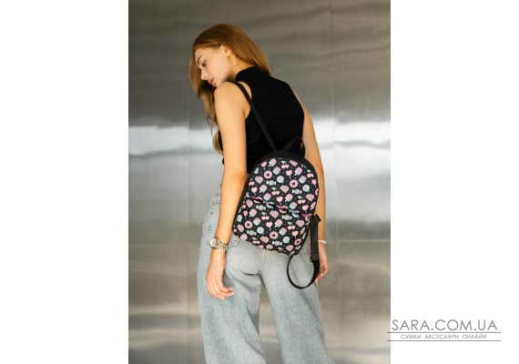Женский рюкзак Sambag Brix KQH черный принт "Cake"