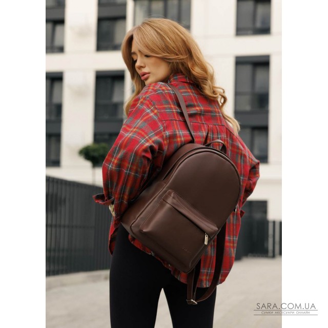 Женский рюкзак Sambag Brix Classic шоколадный Женский рюкзак Sambag Brix Classic шоколадный