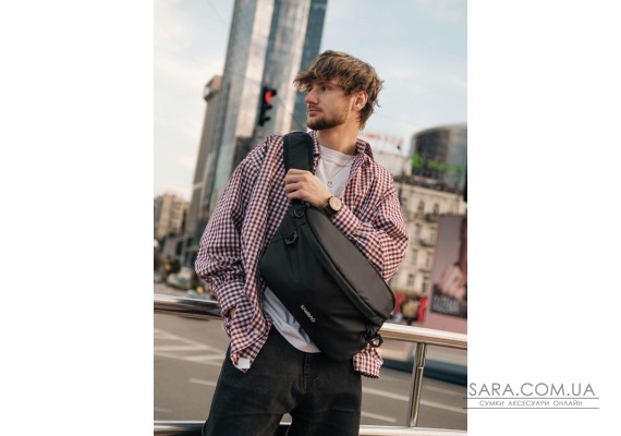 Чоловіча cумка-бананка під ноутбук Sambag Urban Laptop