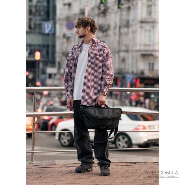 Чоловіча cумка-бананка під ноутбук Sambag Urban Laptop Чоловіча cумка-бананка під ноутбук Sambag Urban Laptop