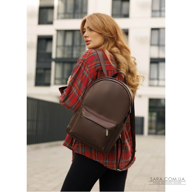 Женский рюкзак Sambag Brix Classic шоколадный Женский рюкзак Sambag Brix Classic шоколадный
