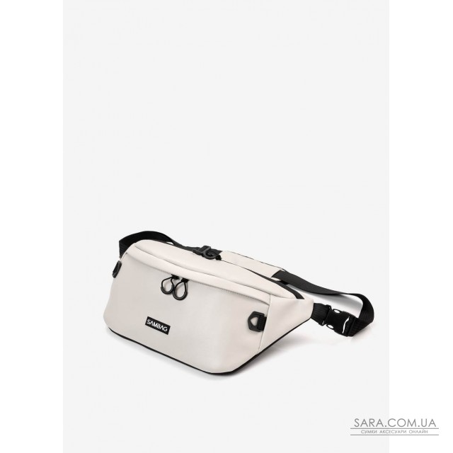 Чоловіча cумка-бананка під ноутбук Sambag Urban Laptop тепло-сіра Чоловіча cумка-бананка під ноутбук Sambag Urban Laptop тепло-сіра