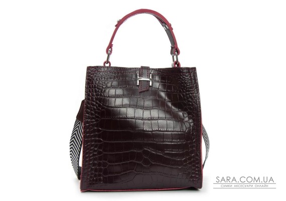 Сумка Шкіряна Жіноча Класична ALEX RAI 9701 bordo