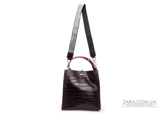 Сумка Шкіряна Жіноча Класична ALEX RAI 9701 bordo