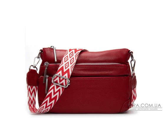 Сумка Шкіряна Жіноча Класична ALEX RAI 8269 wine red