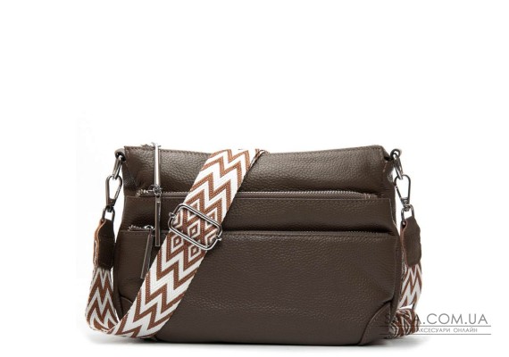 Сумка Шкіряна Жіноча Класична ALEX RAI 8269 dark khaki