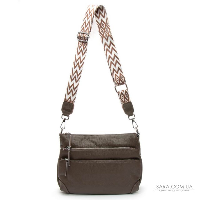 Сумка Шкіряна Жіноча Класична ALEX RAI 8269 dark khaki Сумка Шкіряна Жіноча Класична ALEX RAI 8269 dark khaki