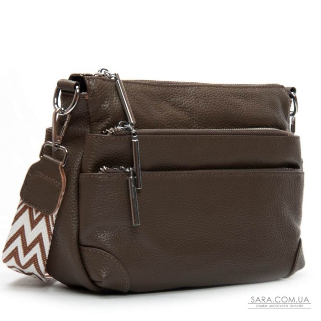 Сумка Шкіряна Жіноча Класична ALEX RAI 8269 dark khaki Сумка Шкіряна Жіноча Класична ALEX RAI 8269 dark khaki