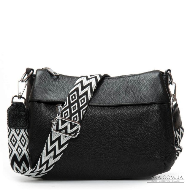 Сумка Шкіряна Жіноча Класична ALEX RAI 6001 black Сумка Шкіряна Жіноча Класична ALEX RAI 6001 black