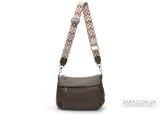 Сумка Шкіряна Жіноча Класична ALEX RAI 6001 dark khaki