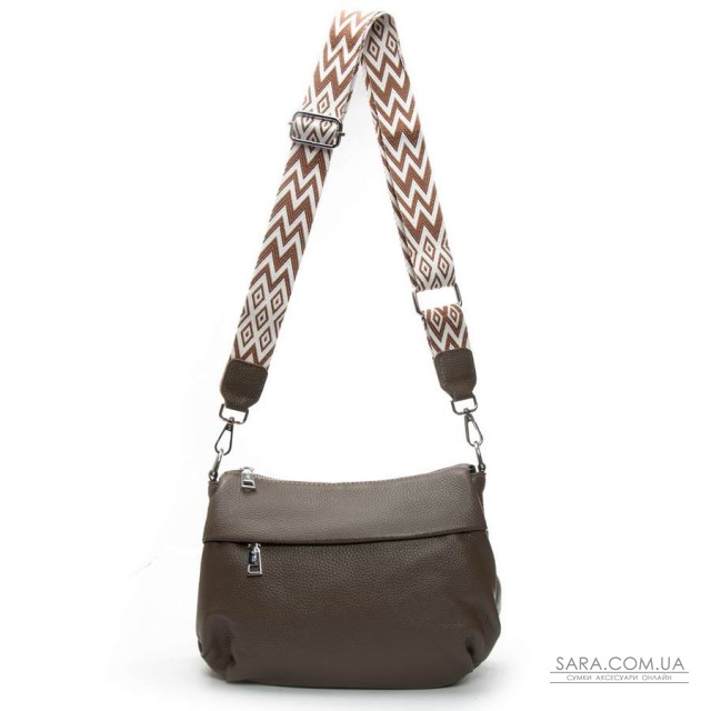 Сумка Шкіряна Жіноча Класична ALEX RAI 6001 dark khaki Сумка Шкіряна Жіноча Класична ALEX RAI 6001 dark khaki