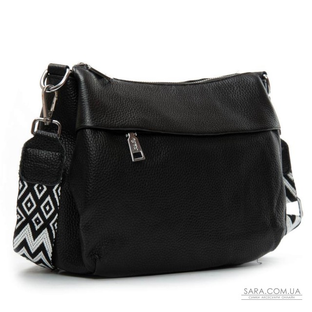 Сумка Шкіряна Жіноча Класична ALEX RAI 6001 black Сумка Шкіряна Жіноча Класична ALEX RAI 6001 black