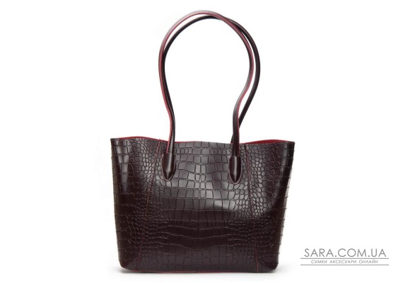 Сумка Шкіряна Жіноча Класична ALEX RAI 9349 bordo