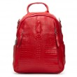 Сумка Женская Рюкзак кожа ALEX RAI 8907-9 red croco