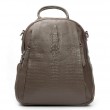 Сумка Женская Рюкзак кожа ALEX RAI 8907-9 grey croco