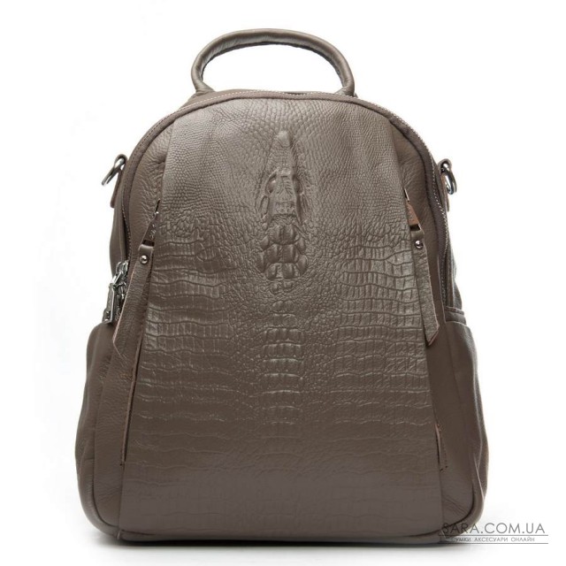Сумка Женская Рюкзак кожа ALEX RAI 8907-9 grey croco Сумка Женская Рюкзак кожа ALEX RAI 8907-9 grey croco