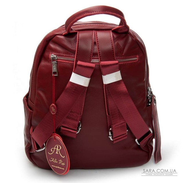 Сумка Женская Рюкзак кожа ALEX RAI 95517-9 bordo Сумка Женская Рюкзак кожа ALEX RAI 95517-9 bordo