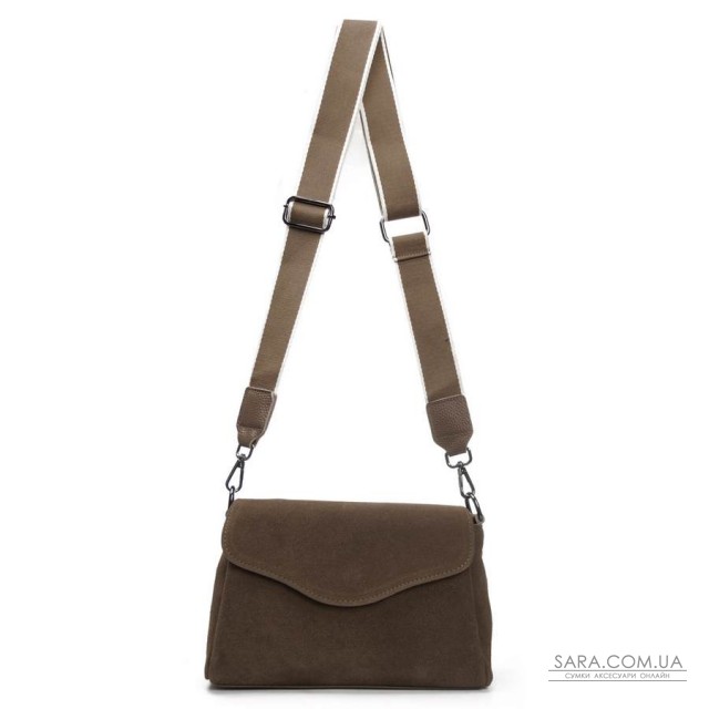 Сумка Жіноча Класична замш ALEX RAI 99118 khaki Сумка Жіноча Класична замш ALEX RAI 99118 khaki