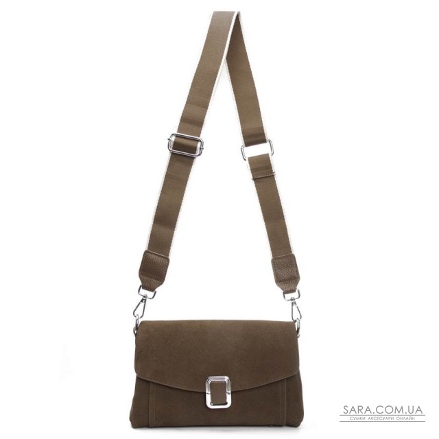 Сумка Жіноча Класична замш ALEX RAI 93055 khaki Сумка Жіноча Класична замш ALEX RAI 93055 khaki