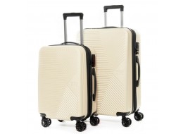 Дорожня Валіза 2/1 ABS-пластик FASHION 804 white