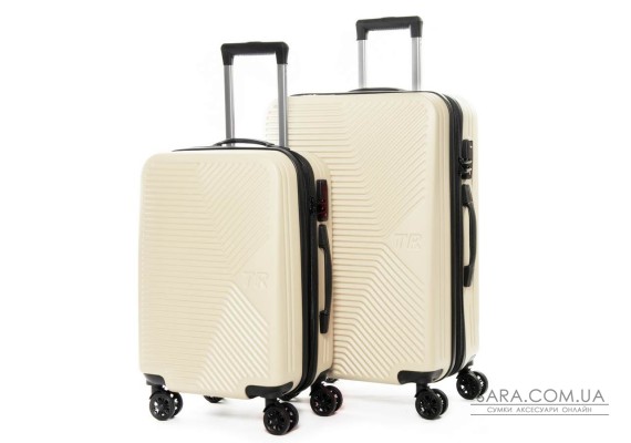 Дорожня Валіза 2/1 ABS-пластик FASHION 804 white