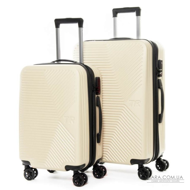 Дорожня Валіза 2/1 ABS-пластик FASHION 804 white Дорожня Валіза 2/1 ABS-пластик FASHION 804 white