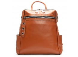Сумка Шкіряна Жіноча Рюкзак ALEX RAI 8781-9 camel