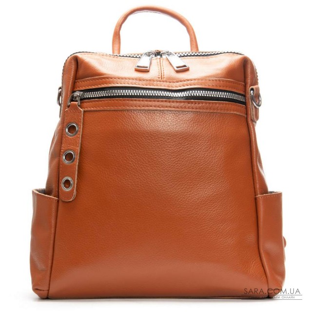 Сумка Женская Рюкзак кожа ALEX RAI 8781-9 camel Сумка Женская Рюкзак кожа ALEX RAI 8781-9 camel