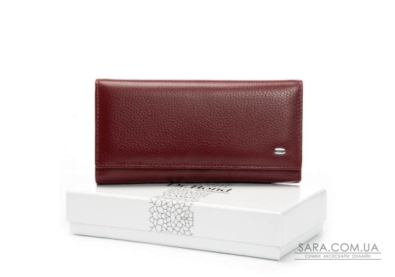 Гаманець Шкіряний Жіночий Classic DR. BOND W46 wine red